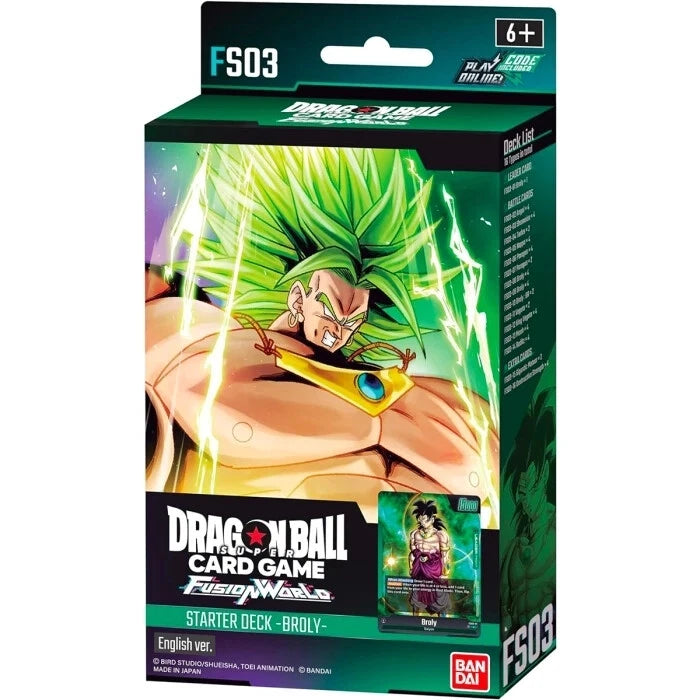 Fusion World Starter Broly FS03 Dragon Ball Super TCG Deck – EN