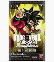 Fusion World 03 Box FB-03 – Raging Roar – Dragon Ball Super TCG Booster Display (24 Packs) – EN